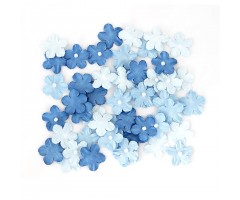 Paberlilled - Meelespealill sinised pärlitega -  15 mm 50 tk, Galeria Papieru